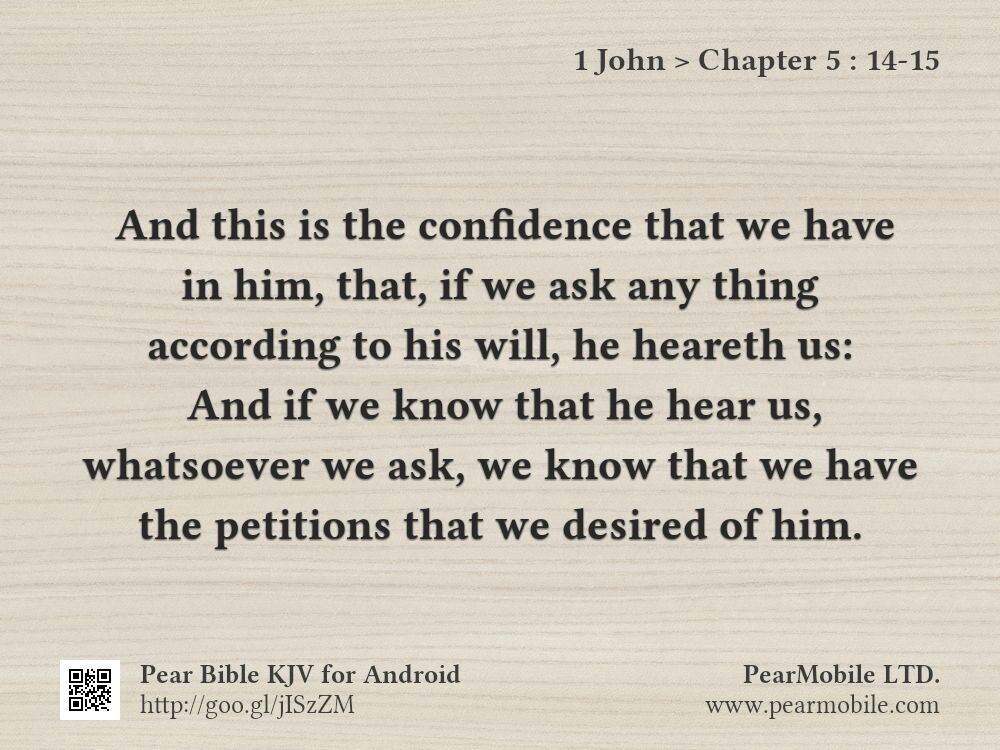 1 John, Chapter 5:14-15